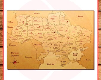 Plantilla vectorial de mapa de Ucrania SVG cortado con láser, descarga digital