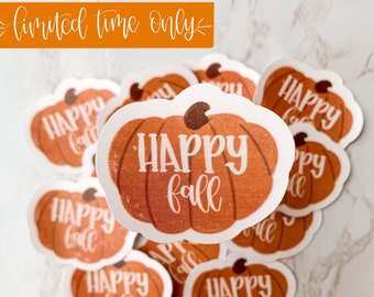 Happy Fall Waterproof Sticker