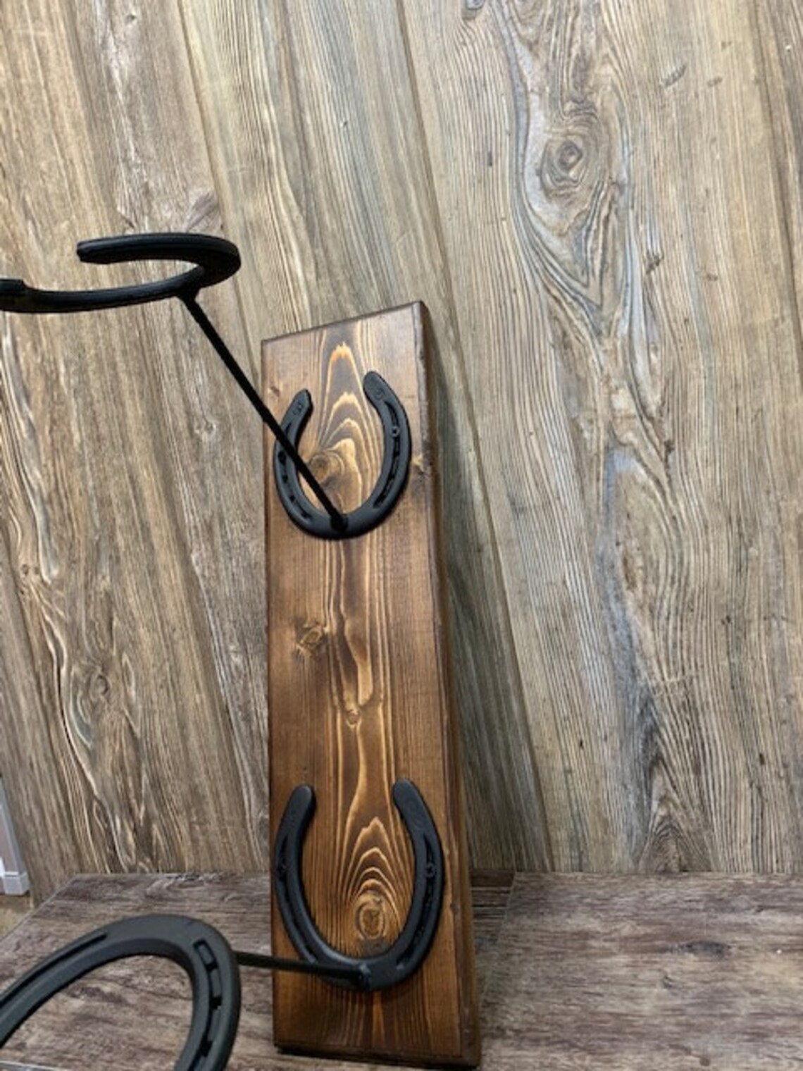 Rustic Horseshoe Cowboy Hat Holder Etsy