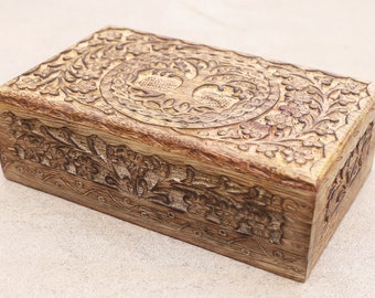 wooden box hand carved wooden box jewelery box Wood jewelry box anniversary gift jewelry box \u0441arved wood box jewelry case wooden