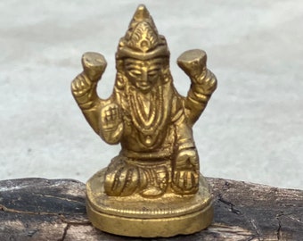 Goddess Laxmi Statue God of Wealth and  Success Solid Brass
