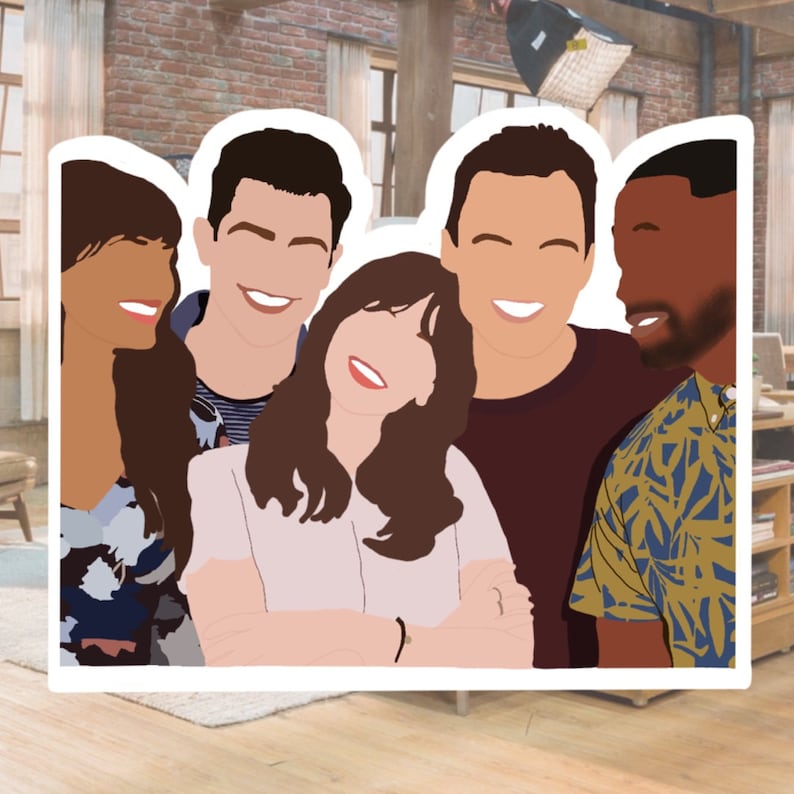 New Girl Vinyl Sticker image 1