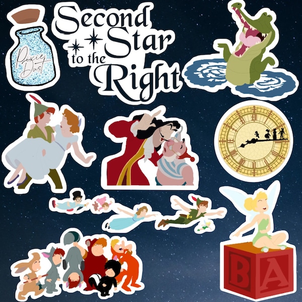 Peter Pan Vinyl Stickers