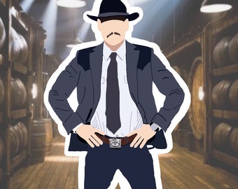 Agent Whiskey Vinyl Sticker - Kingsman: The Golden Circle