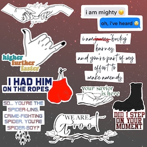 Marvel Quotes Vinyl Stickers