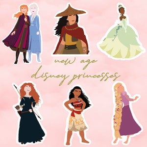Stickers vinyles Princesses Disney New Age Era