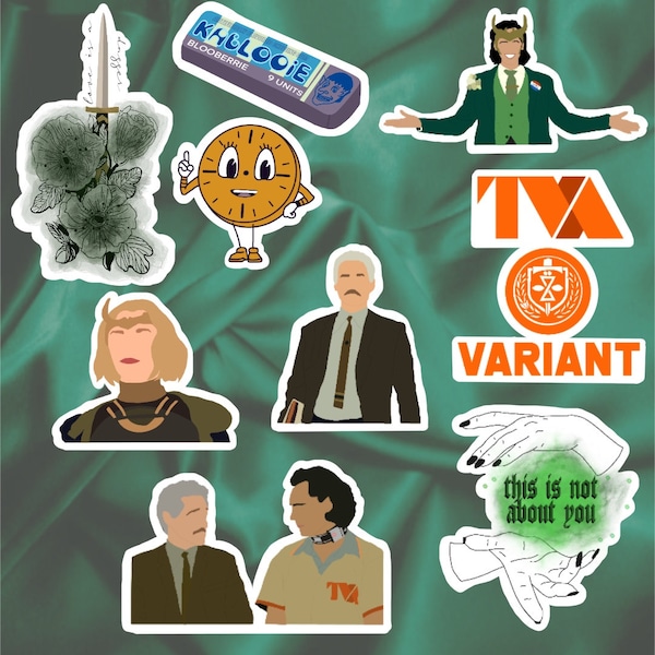 Loki Series Vinyl Stickers