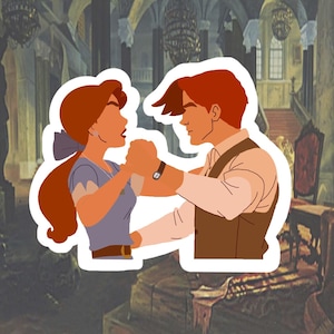 Anastasia & Dimitri Vinyl Sticker - Version 2