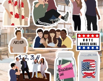 New Girl Vinyl Stickers