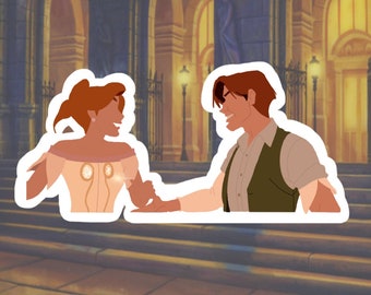 Anastasia & Dimitri Vinyl Sticker - Version 1