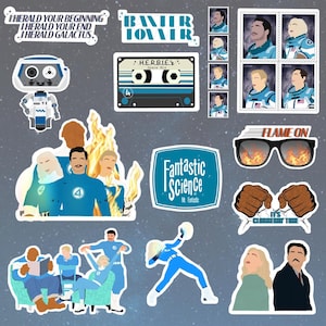 Fantastic Four Inspired Vinyl Stickers
