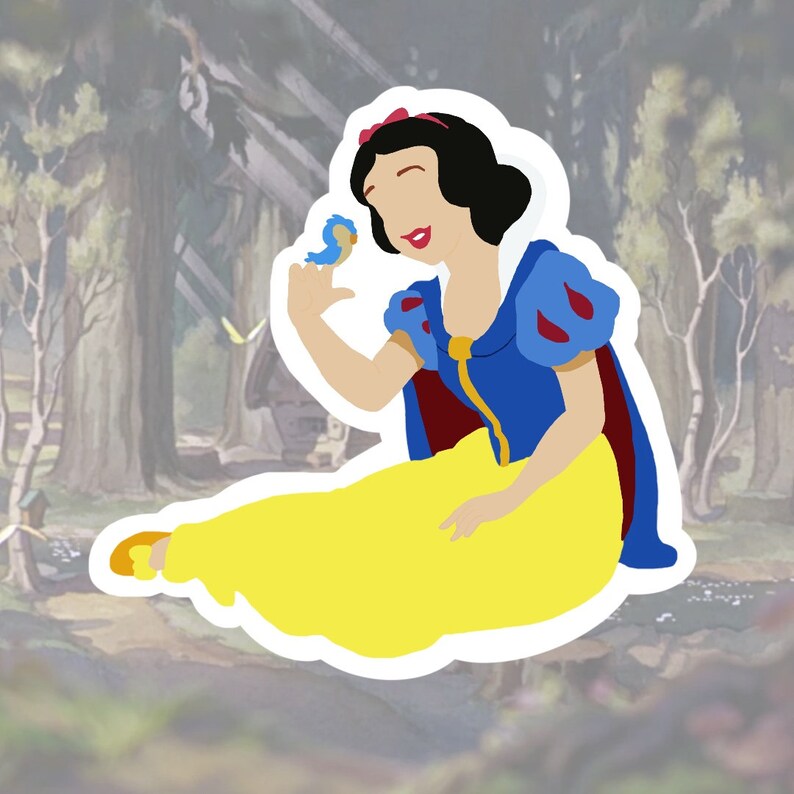Classic Disney Princess Stickers Etsy