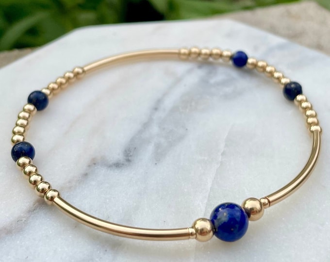 Lapis Lazuli Gemstone Bangle