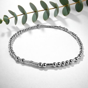 I'd Help You Bury The Body Morse Code Friendship Bracelet, Sterling Silver or Gold