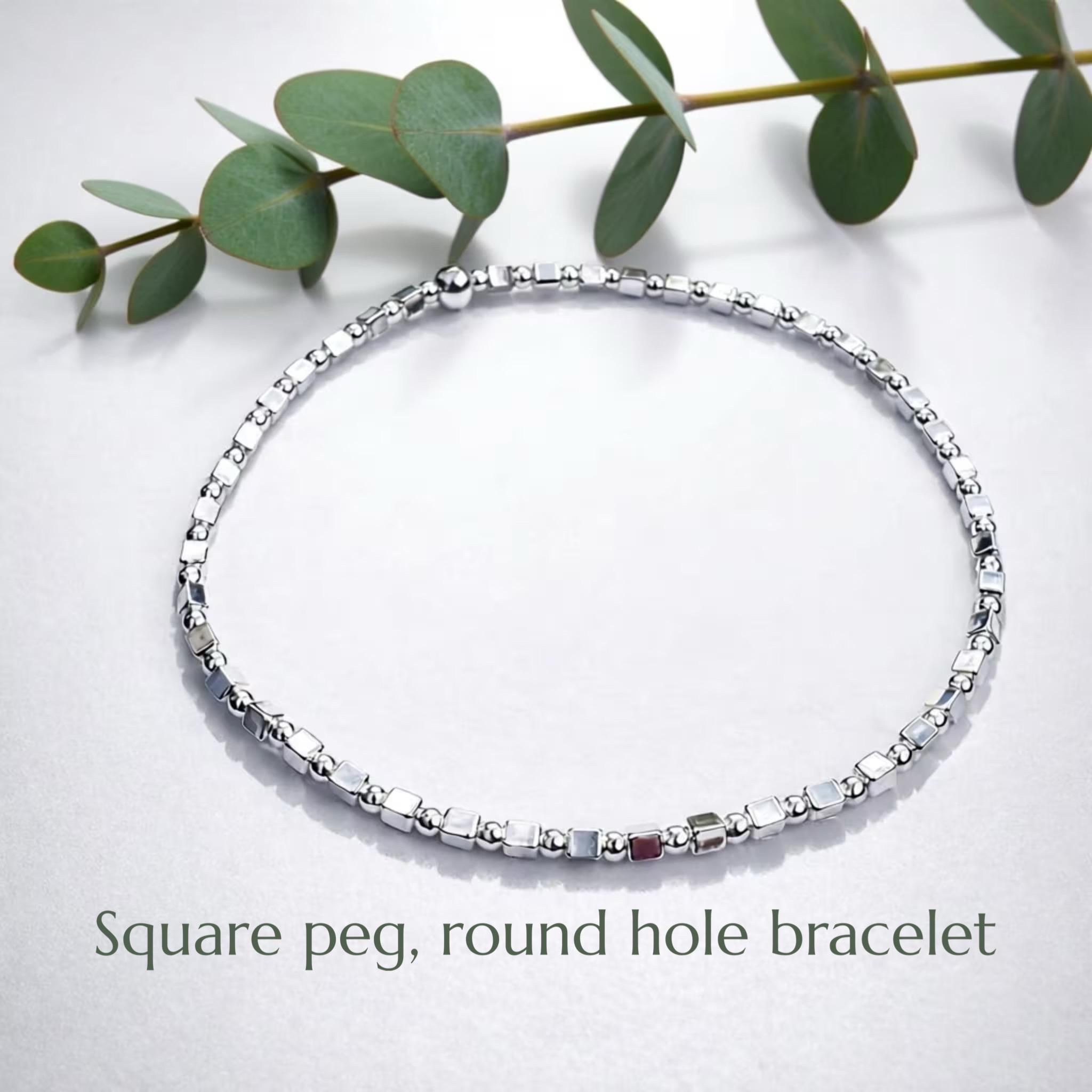 Hebterrka Set 6 Bracciali In Argento 925 | Minimalisti E Regolabili | Placcatura Oro 14K