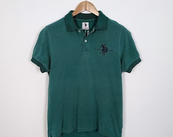 Vintage US POLO ASSN Polo L Unisex | Polo retro vintage de los años 90 | Camiseta de la camisa de la vendimia | Look deportivo retro primavera verano