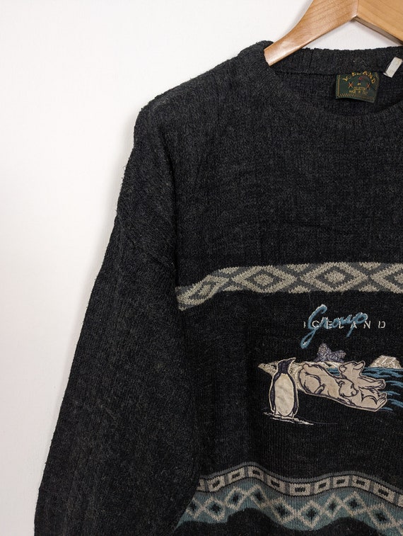 Vintage Sweater Knit L Unisex | 90s Retro Vintage… - image 5