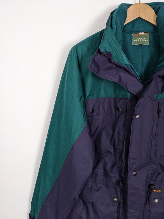 Vintage rain jacket XL unisex | 90s Retro Vintage… - image 5