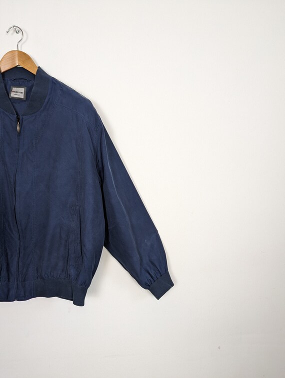 Vintage silk blouson XL unisex | 80s retro vintag… - image 4