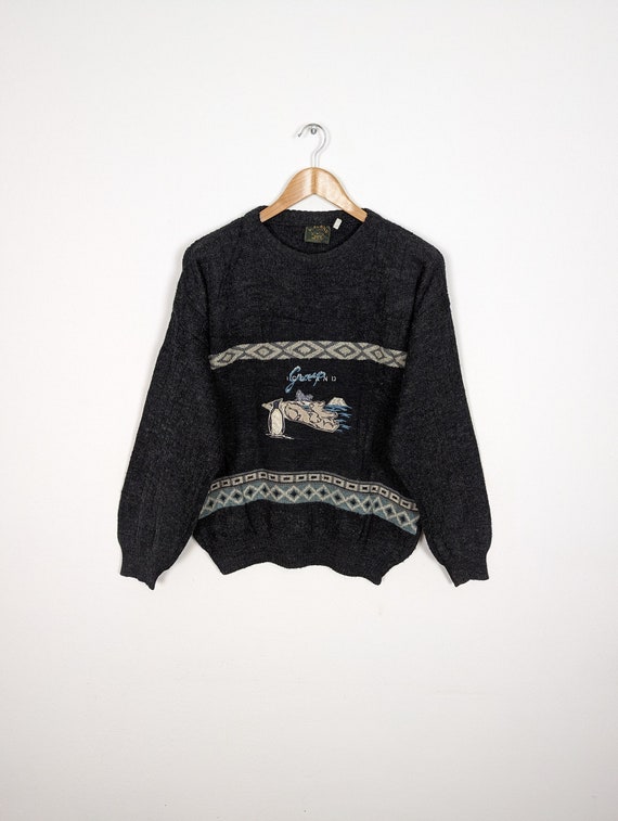 Vintage Sweater Knit L Unisex | 90s Retro Vintage… - image 1
