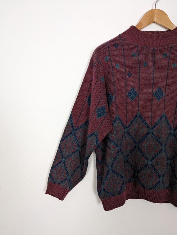 Vintage Sweater Knit M Unisex | 90s Retro Vintage… - image 2