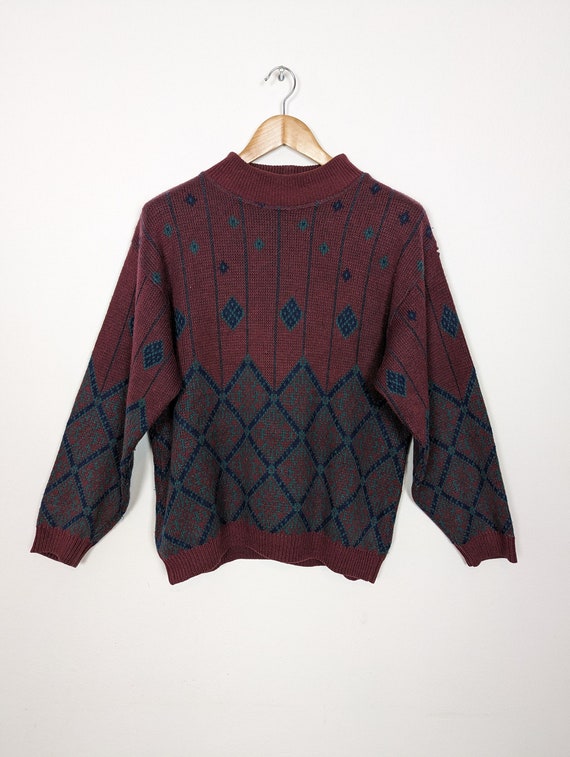 Vintage Sweater Knit M Unisex | 90s Retro Vintage… - image 1