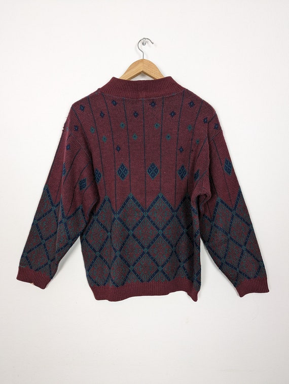 Vintage Sweater Knit M Unisex | 90s Retro Vintage… - image 9