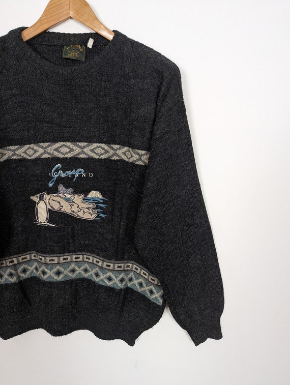 Vintage Sweater Knit L Unisex | 90s Retro Vintage… - image 4