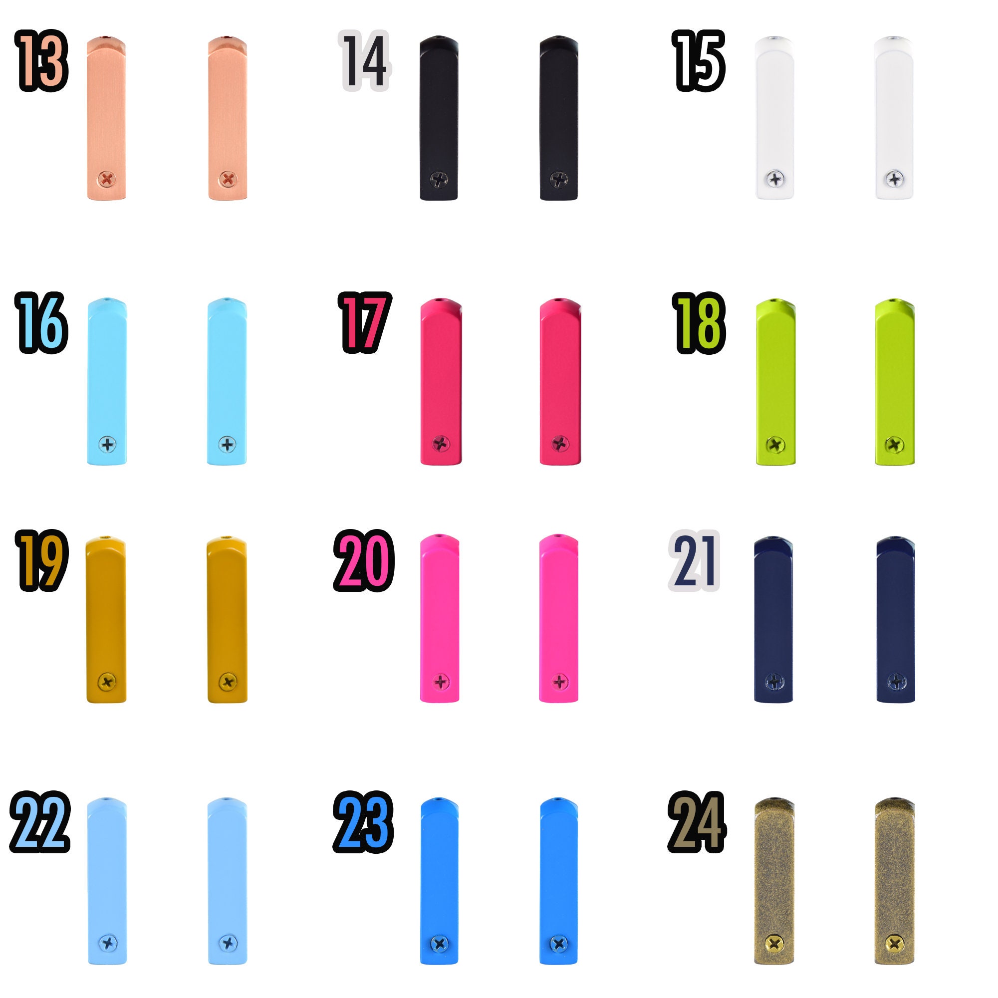 Colorful Metal Aglets Screw on Aglet Premium Lace Tips for Shoelaces ...