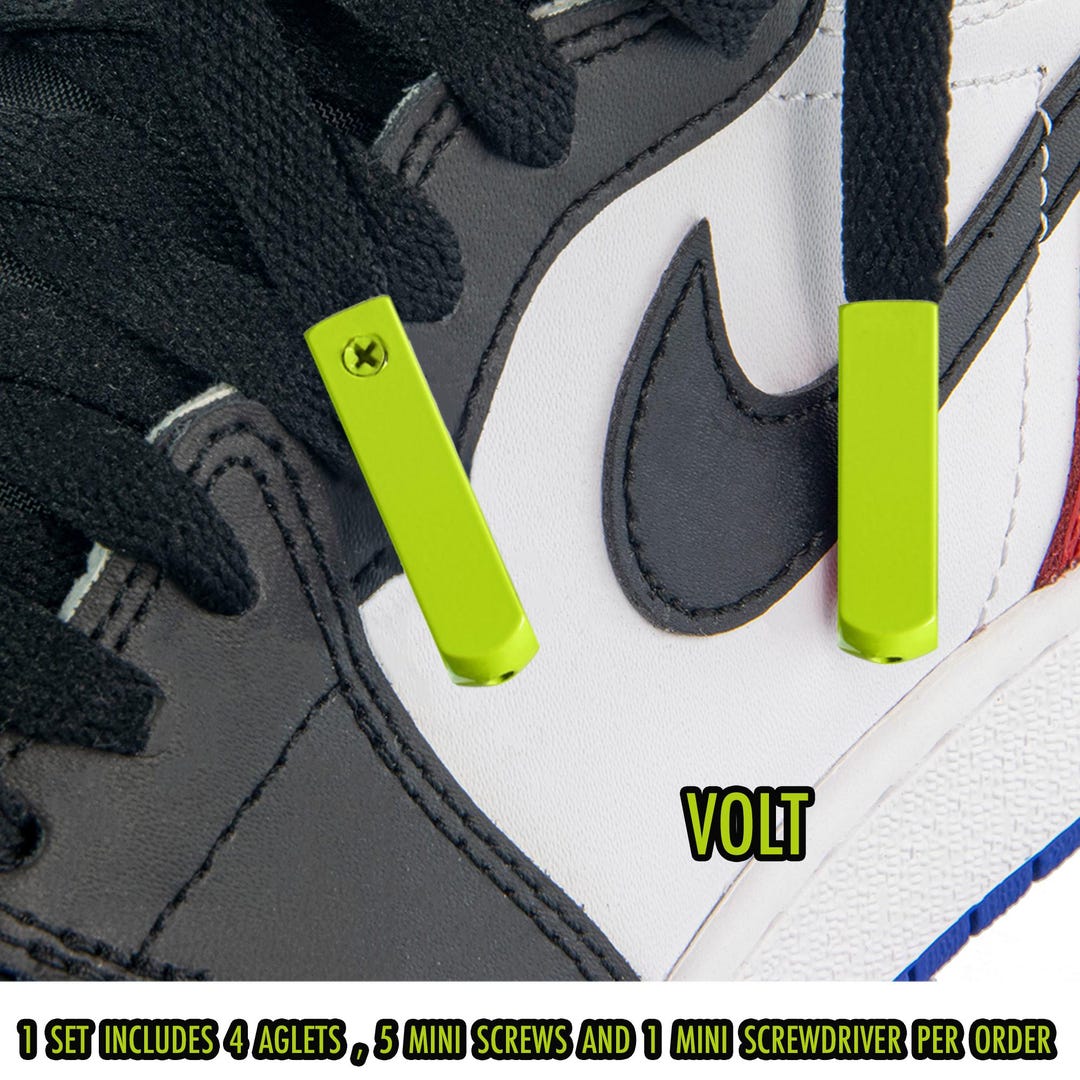 The Question Aglets Volt Colorful Metal Aglets Screw on Aglet Premium Lace Tips for ...