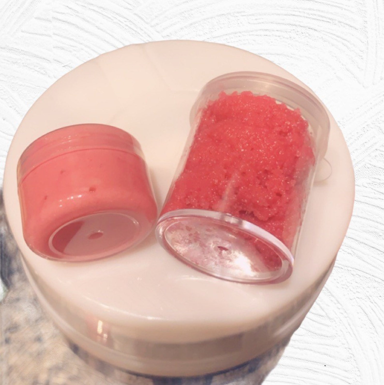 Lip treatment Pink lips balm Lip scrub set Etsy