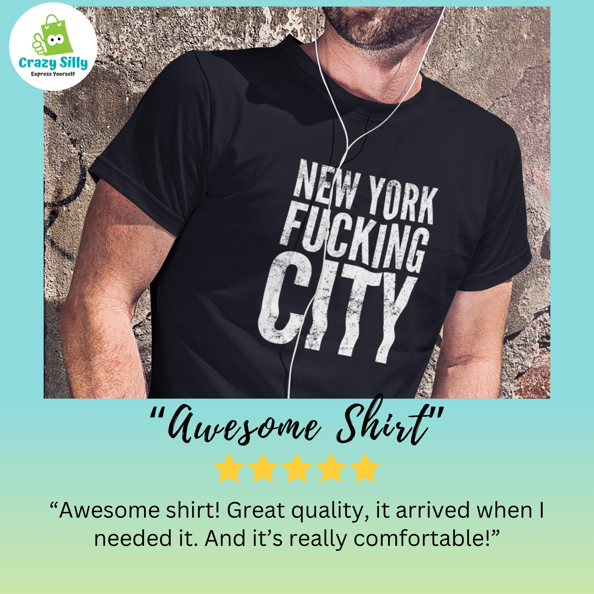 New York Fucking City, New York City Shirt, Funky New York Shirt