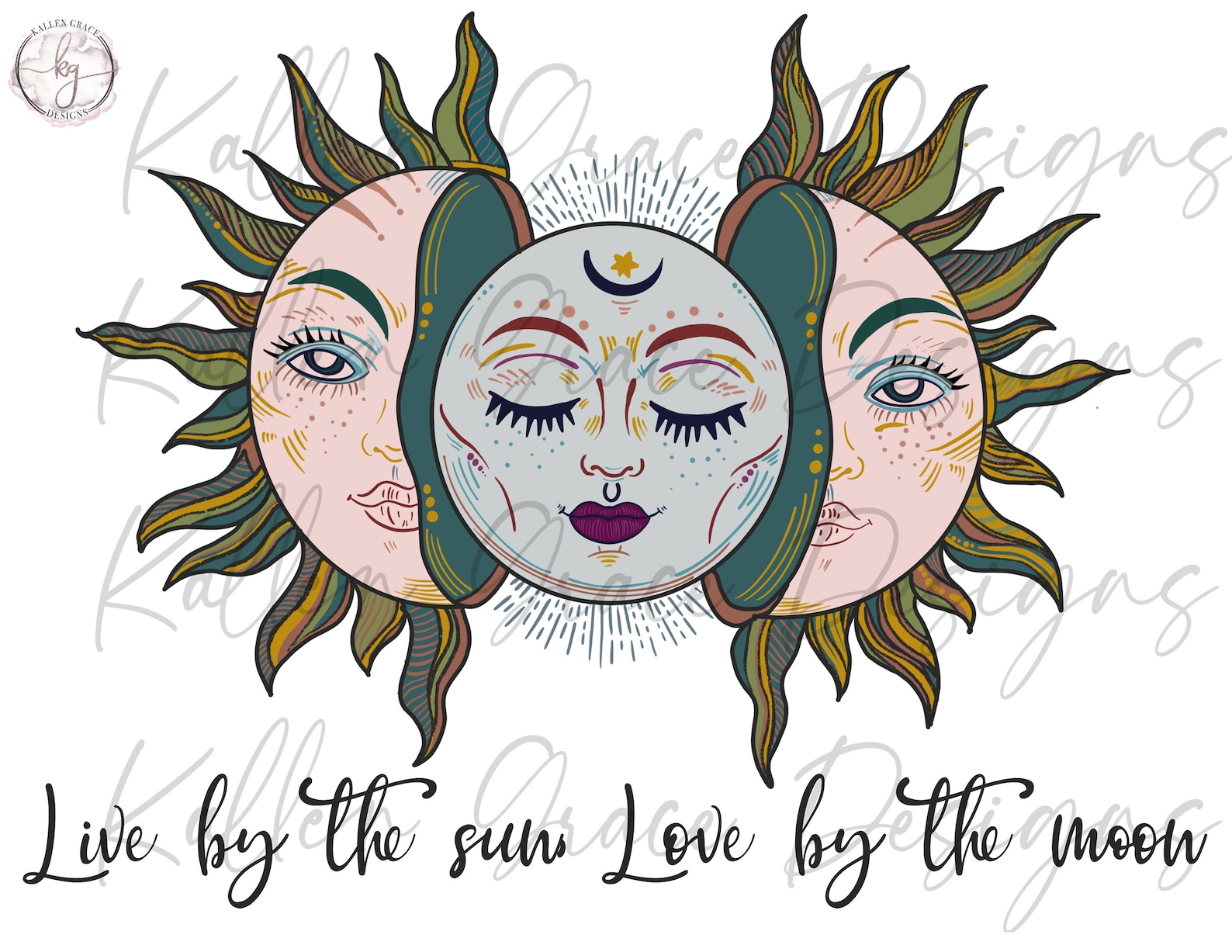 boho sun and moon meaning