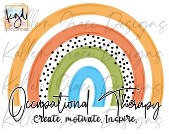 Occupational Therapy Rainbow Digital Download