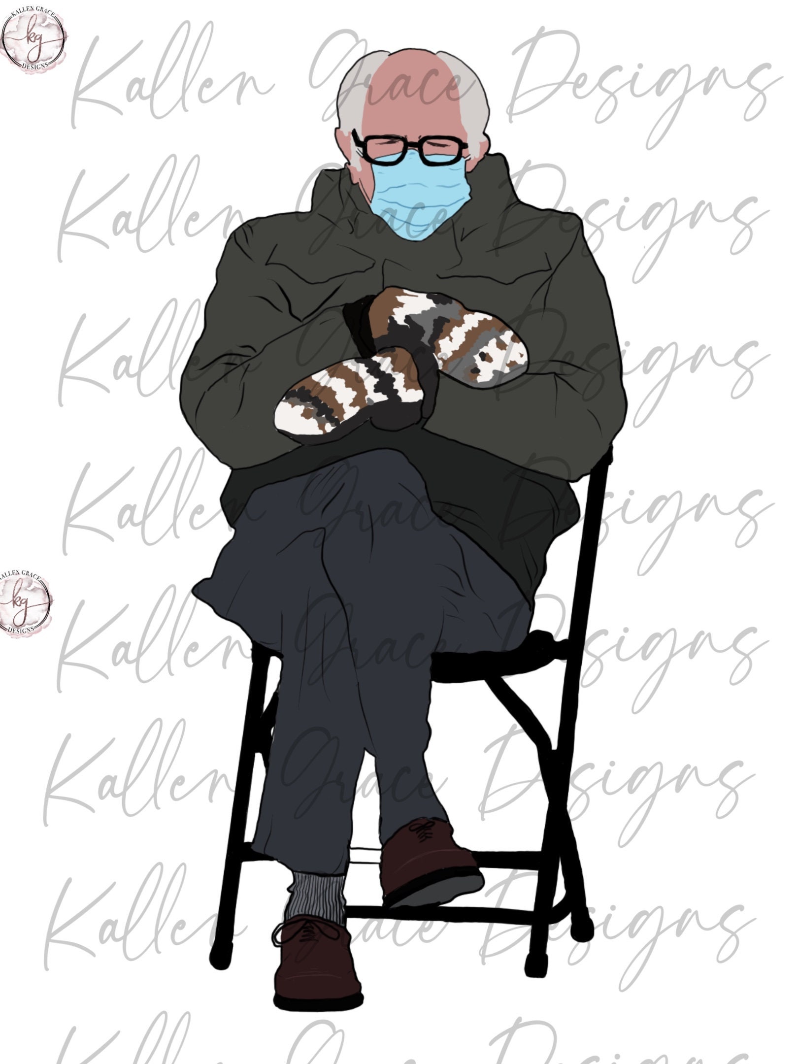 Bernie Sanders Digital Sublimation/Sticker Design