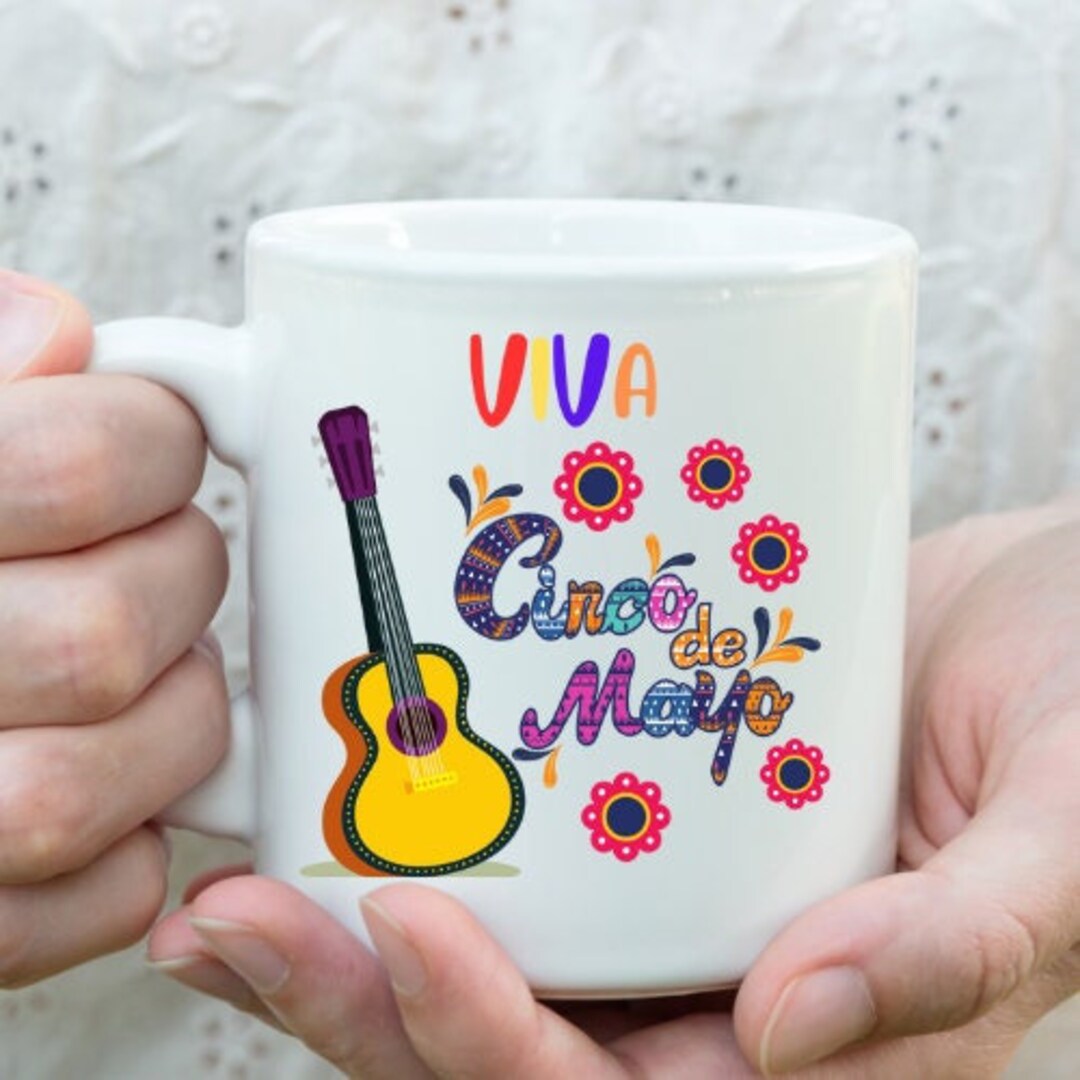 Mexican Cinco De Mayo Mug Viva Cinco De Mayo Coffee Mug Etsy