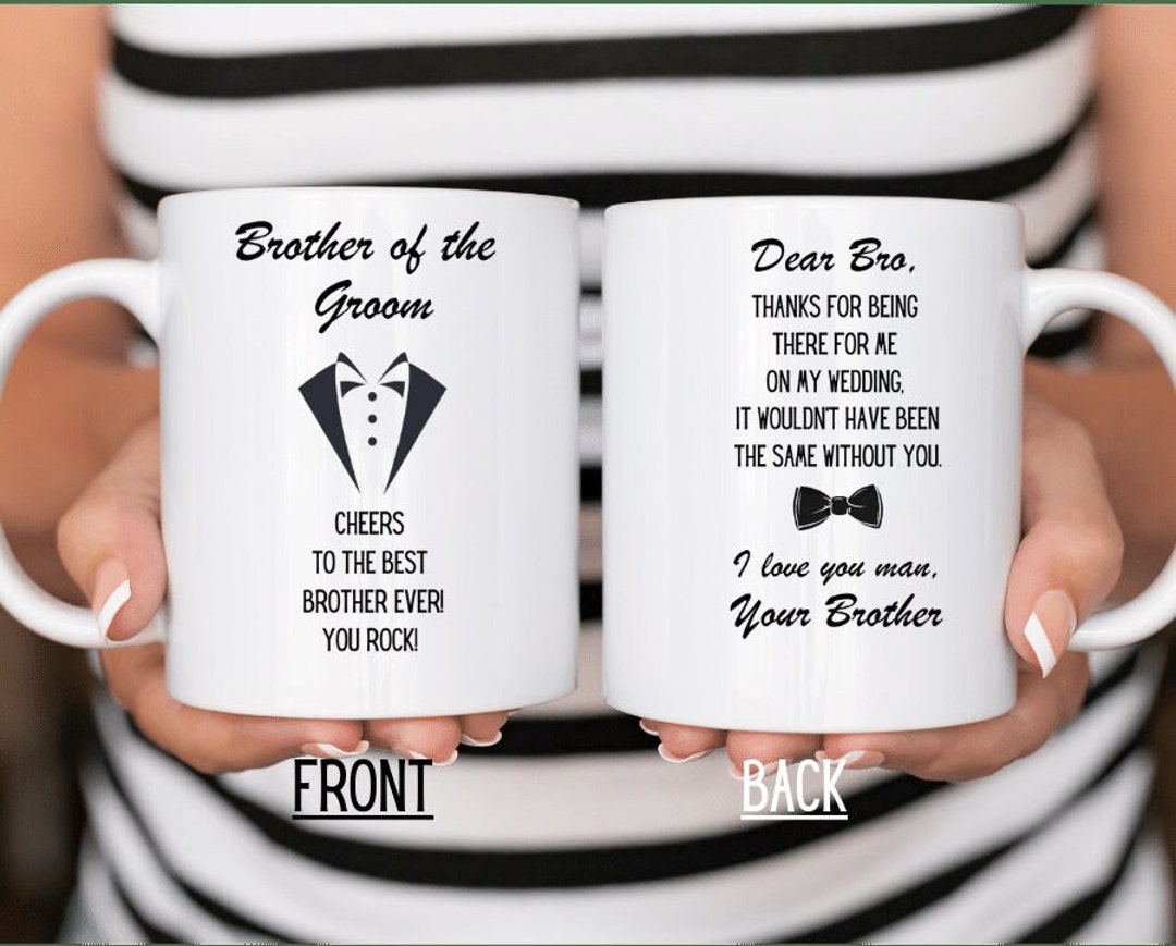 Gift for Brother of the Groom on Wedding Day Wedding Gift for Etsy