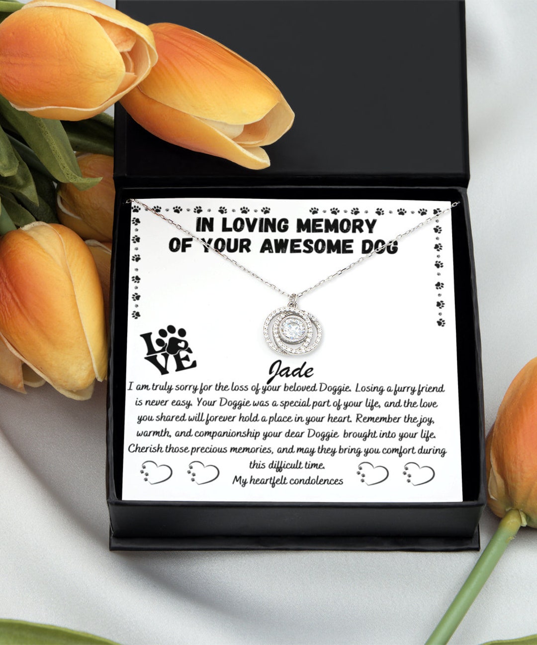 Dog Memorial Custom Gift, Pet Loss Gifts, Loss of Pet Gift, Loss of Dog