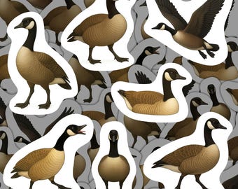Canadian Goose Vinyl Sticker Pack, Waterproof Bird Decals