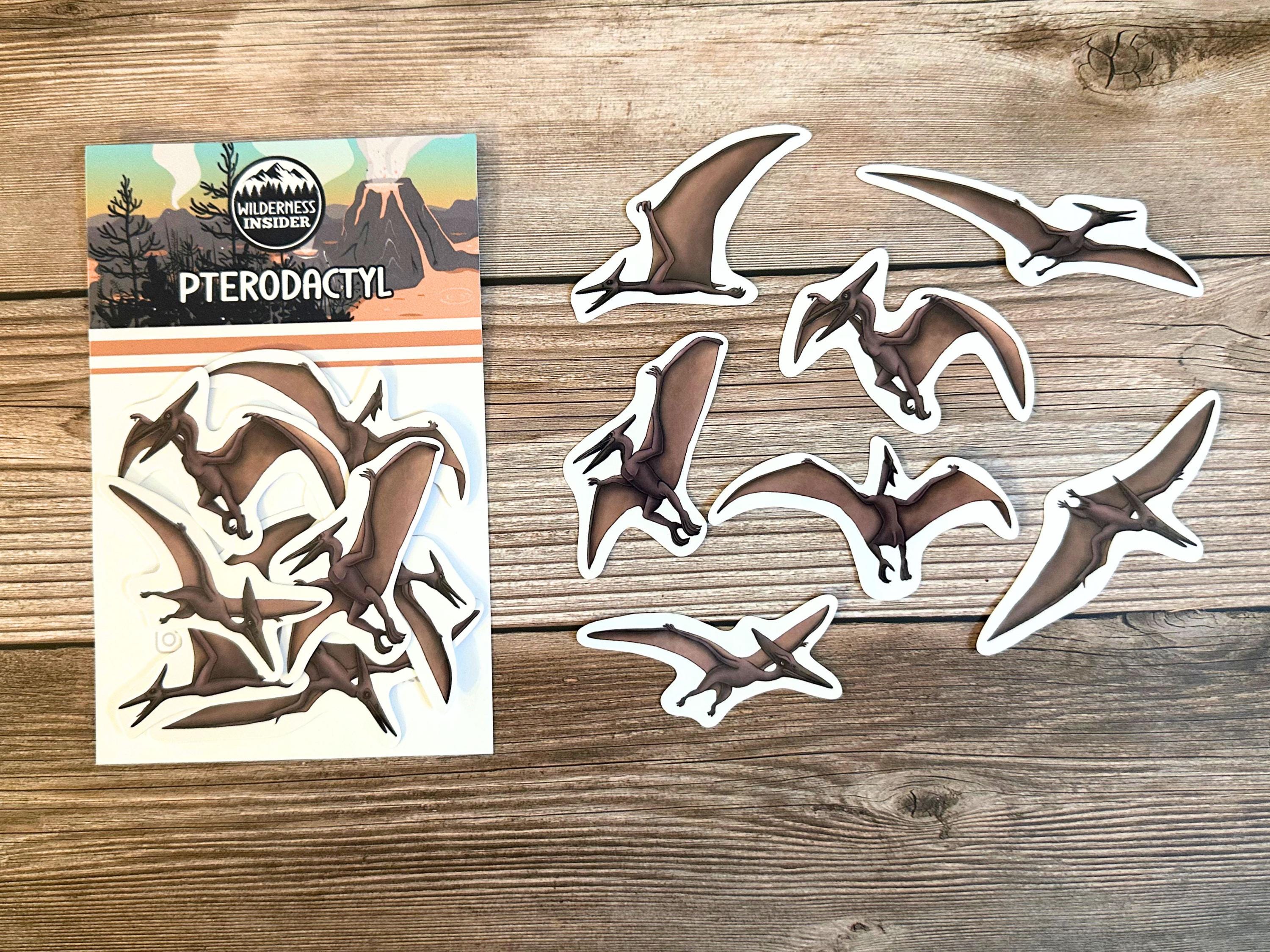 Pterodactyl Stickers Vinyl Decals Dinosaur Stationery Gift for ...