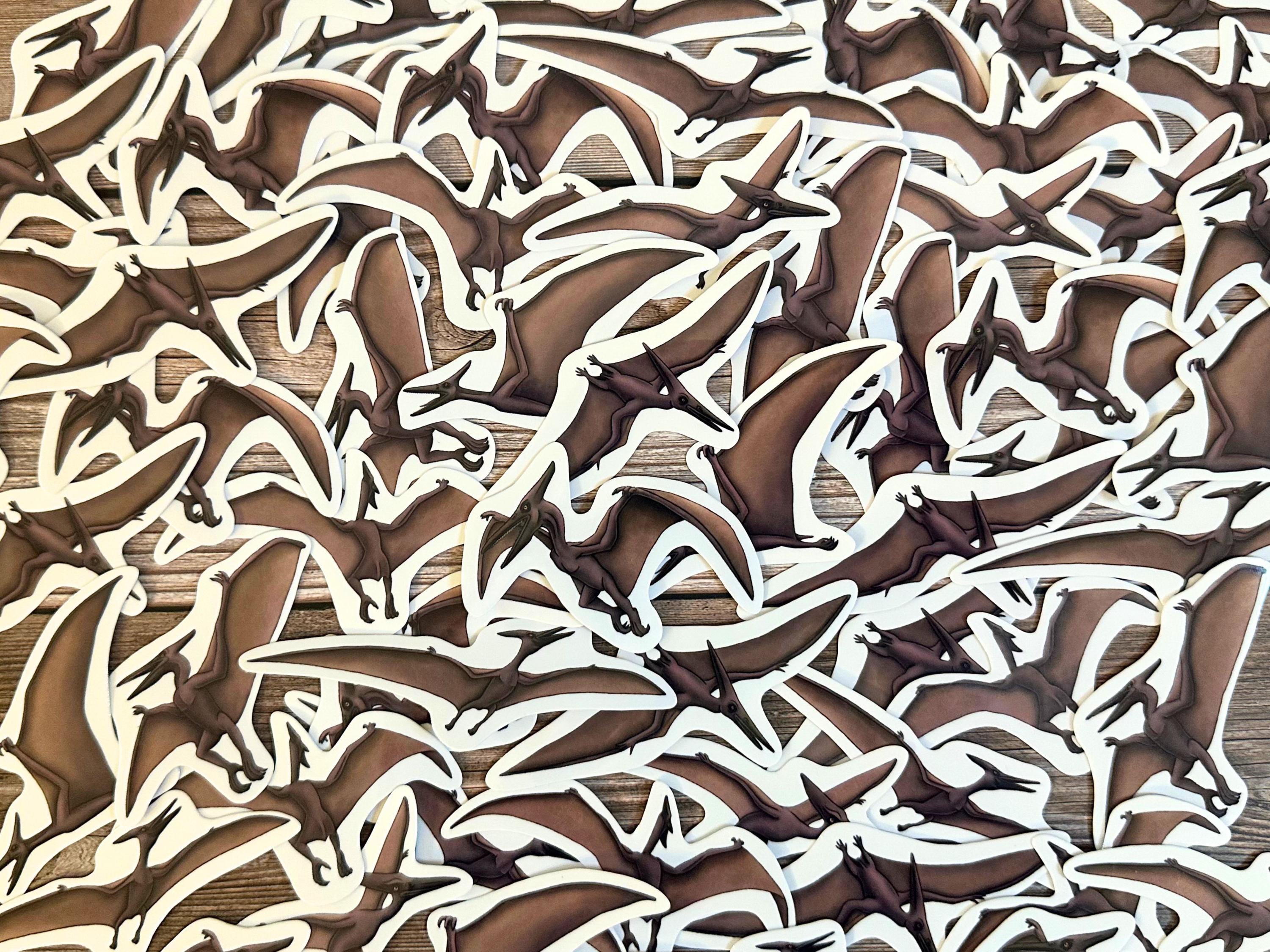 Pterodactyl Stickers Vinyl Decals Dinosaur Stationery Gift for ...