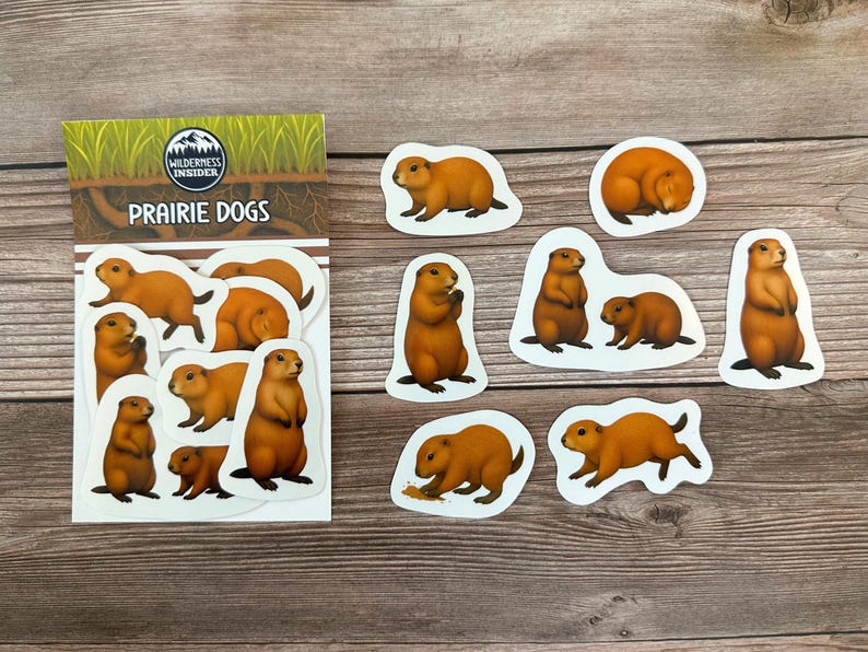 Prairie Dog Stickers Vinyl Decals Waterproof Wildlife Stationery Gift ...