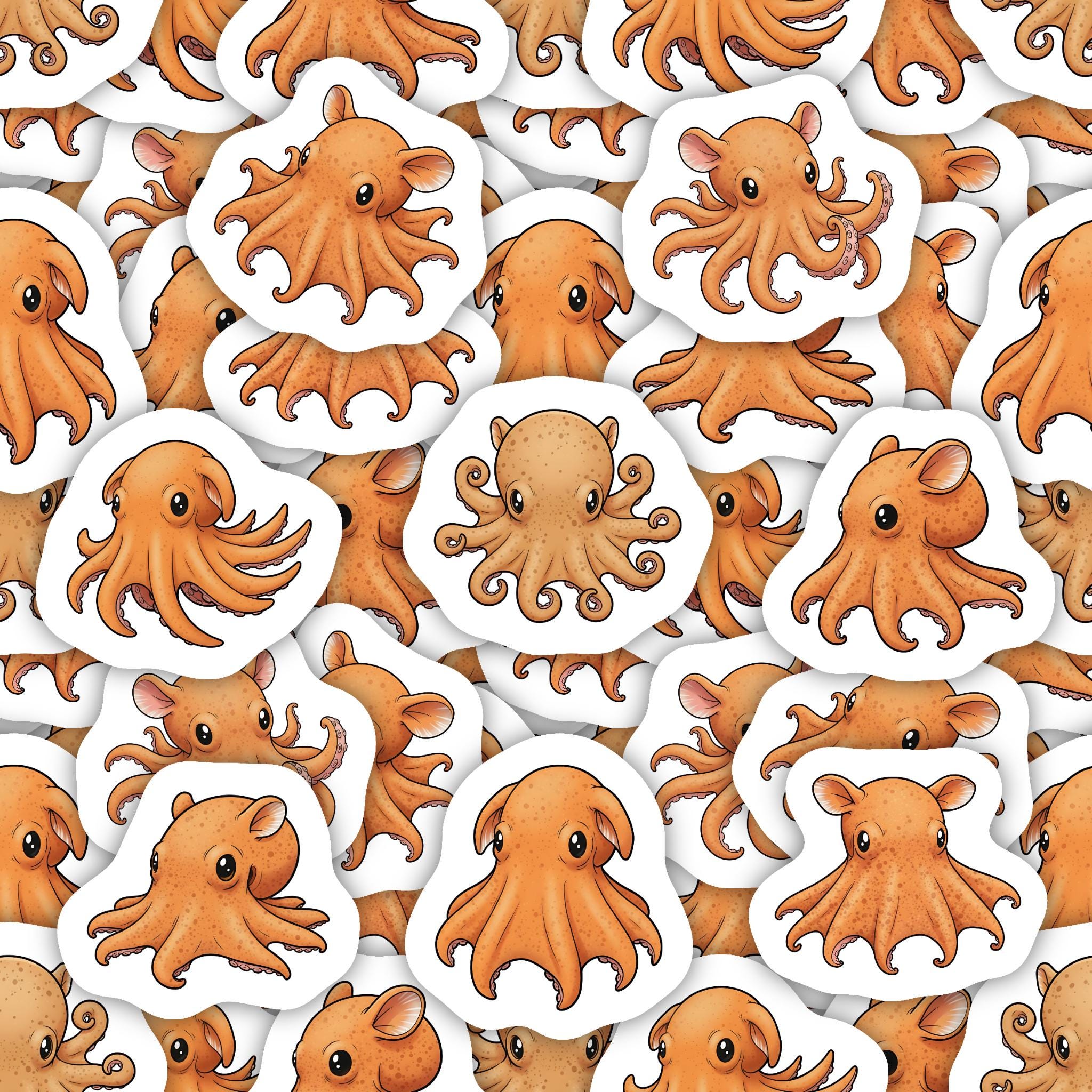 Dumbo Octopus Magnets Waterproof Vinyl Deep Sea Decor Ocean Creature ...