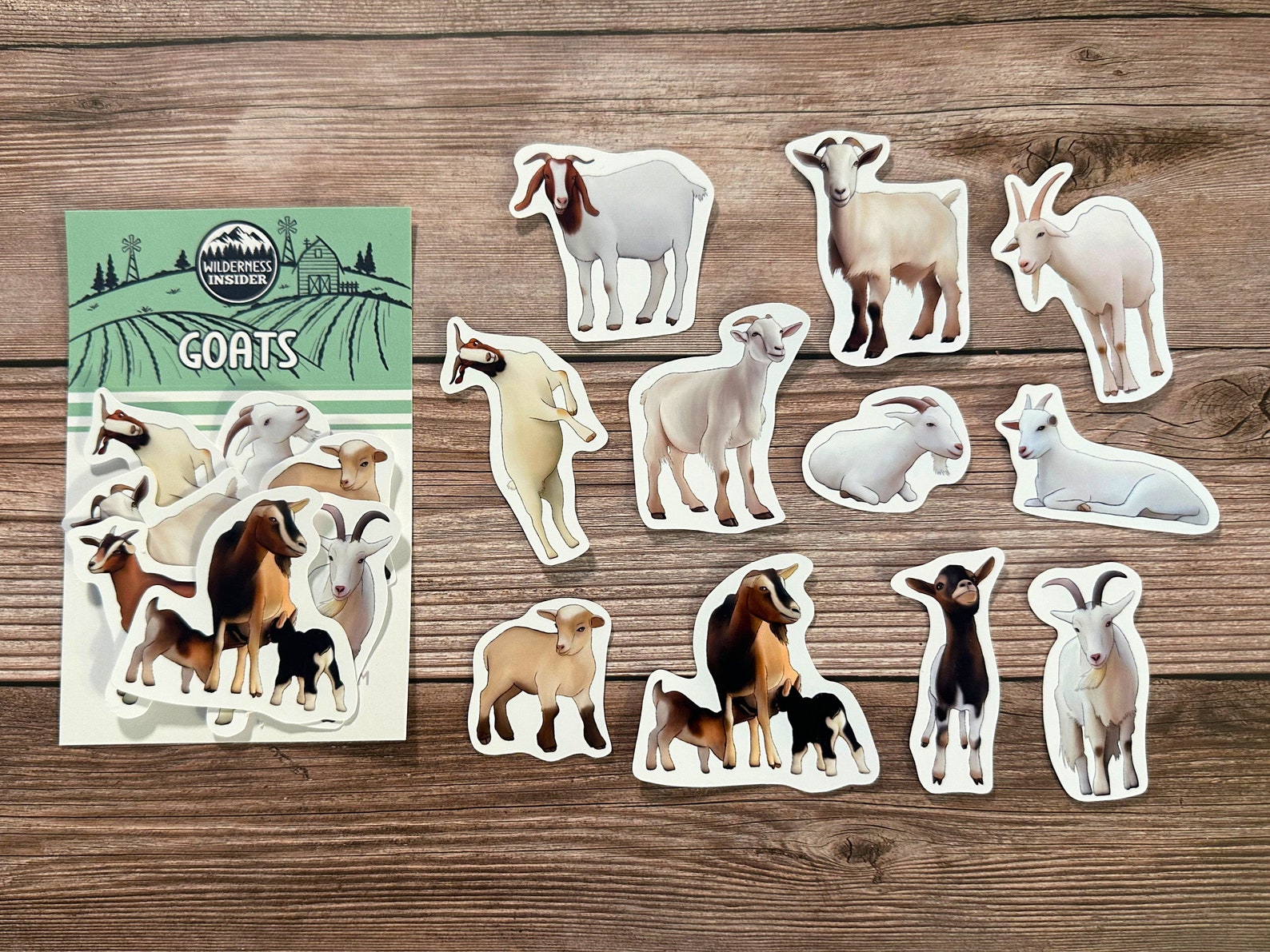 Goat Sticker Pack Farm Animal Vinyl Decal Rustic Country Style ...