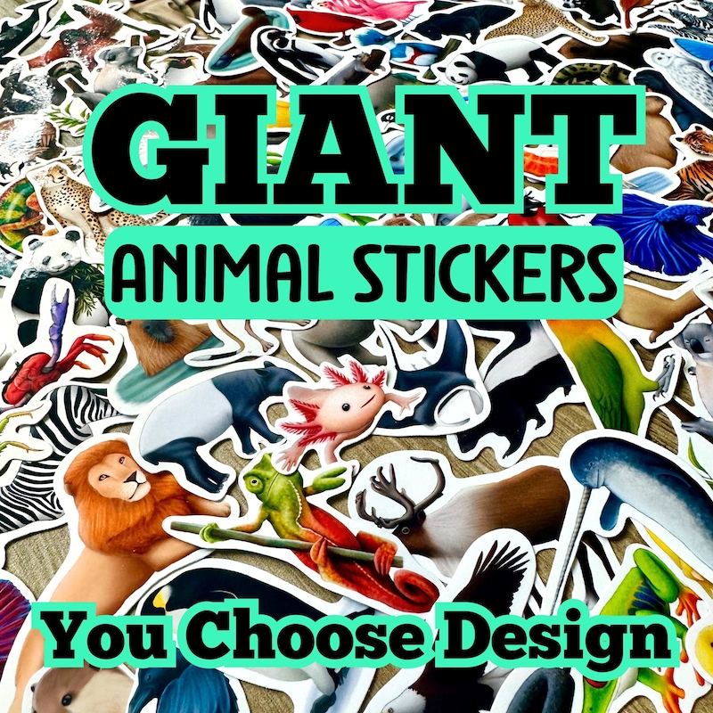 Large Animal Decals - Etsy