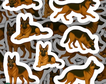 Aimants de berger allemand, vinyle imperméable, décoration de cuisine pour chien, cadeau magnétique pour les amoureux des chiens, décoration pour animaux de compagnie, cadeau pour amoureux des animaux pour réfrigérateur