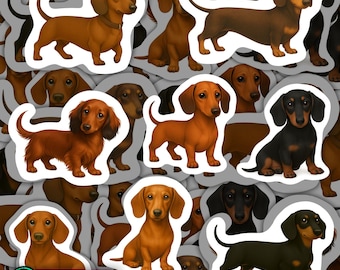 Calamite in vinile a forma di bassotto, decorazione impermeabile per cani, regalo magnetico per gli amanti dei bassotti, accessori per frigorifero, decorazioni per la cucina a forma di bassotto, amante dei cani