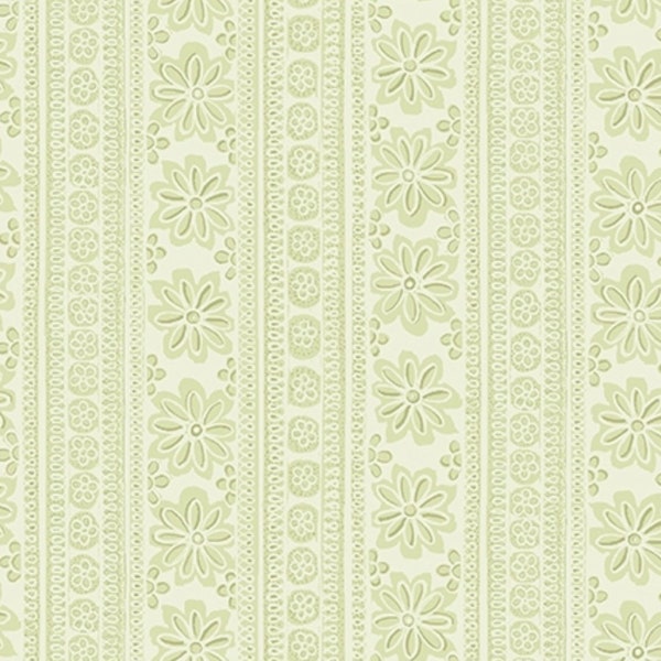 Soft Stripe Light Green 0057244B 100% cotton 44/45” wide Benartex Fabrics Sweet Baby Rose Collection