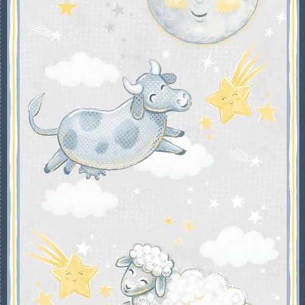 Reach For the Stars Panel 24” panel by 44/45” wide 100% Cotton by Wilmington Print Fabrics