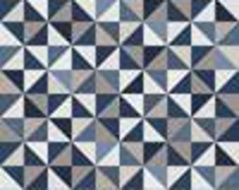 Patchwork Blue from Maywood Studios Cotton Fabric 10930M-Z